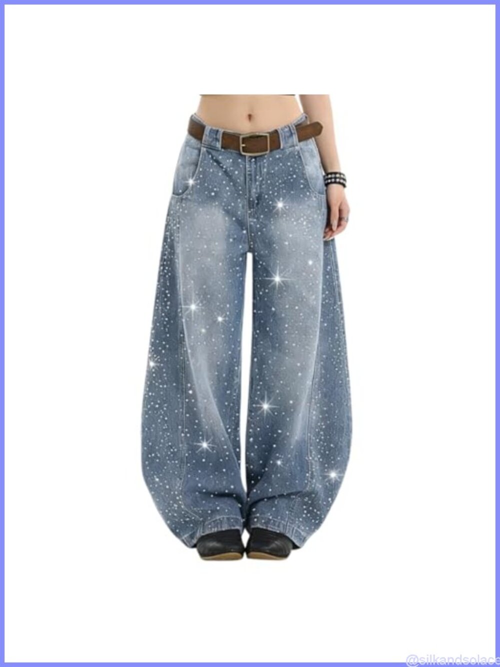 Baggy Barrel Jeans Women High Rise Wide Leg Oversized Denim Pants